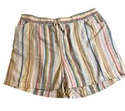 Lane Bryant Linen Striped Shorts -22/24 - NWT