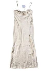 Petal & Pup - Satin Midi Dress in Ivory