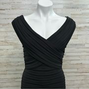 Collection Bandage Sheath Off Shoulder Dress Womens Size M Black Stretch