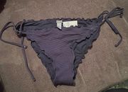 Aerie cheeky bikini bottoms navy size large