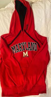 Maryland L Hoodie In Red