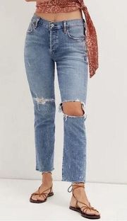 Citizens of Humanity Emerson Boyfriend Jeans Organic Cotton Destroyed Knees 27