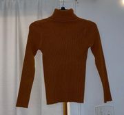 Ginger Orange Body-con Turtle Neck