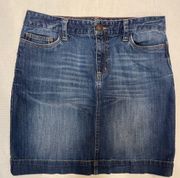 Eddie Bauer Denim Miniskirt Size 6 T