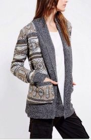 Jack BB Dakota Avora Cardigan Sweater Tan Grey