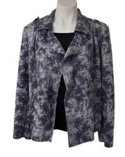 Anthropologie Solitaire Faux Suede Open Front Jacket, Sz XL