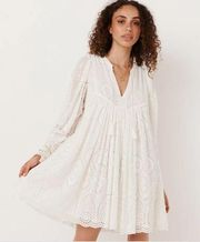 Spell & The Gypsy Dylan Lace Smocked Mini Dress