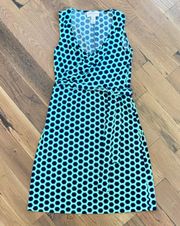 Womans Blue Green Abstract Dress  Size 6