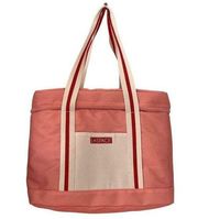 L*Space Coastal Cooler Pink Peach Shoulder Straps Insulated Front Pocket