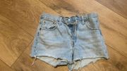 501 Buttonfly Denim Shorts- Worn Once