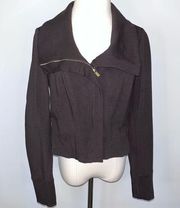 Women’s Classic Chocolate Brown Full Zip Jacket 4