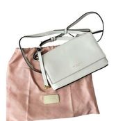 Hadley London Pearl white leather crossbody with dust bag