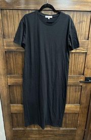 C&C California Dress women M Black Maxi Long