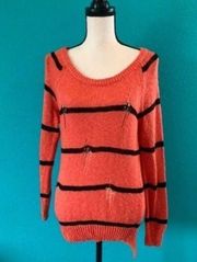 Love by design orange sweater in size small