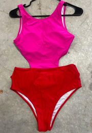 Hot Pink One-piece Bathing Suit