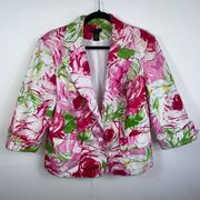 Grace Elements Woman Abstract Floral Blazer