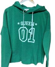 Green “Queen 01” hoodie