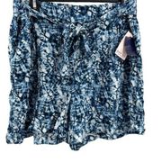 Per Se Blue Tie Dye Shorts Size Medium New