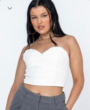 Princess Polly White Bustier Top