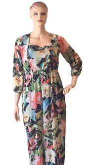 Plus Size Floral Jumpsuit