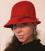 Croft & Barrow Wool Cloche Hat in Red