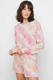 NWT Rails Ramona Tie Dye Sweatshirt in Sunset Tie Dye