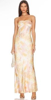 Bec + Bridge Indi Strapless Maxi Dress Floral Haze