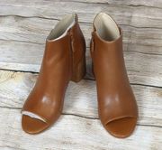 Cole haan grand.OS brown booties open toe size 7M