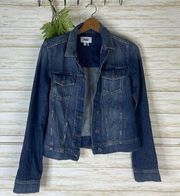 Paige Darkwash Stretch Denim Jean Jacket