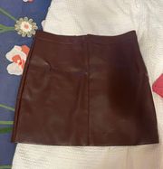 Altard State Brown Leather Skirt