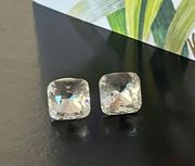 Swarovski Elements 5 Carat Clear Crystal Hypoallergenic Stud Earrings 