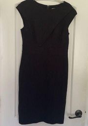 Classiques Entier Classic Black Shift Dress Sz 10