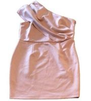 Asos One Shoulder Blush Pink Bodycon Size 8