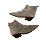 Veronica Beard Kinsley Gray Taupe Ankle Boots 7 NEW