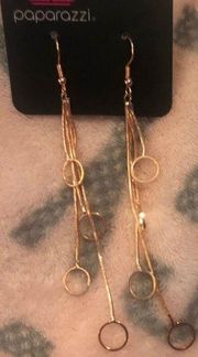 Rose Gold Long Earrings