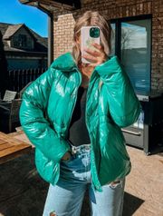 Green Puffer Jacket