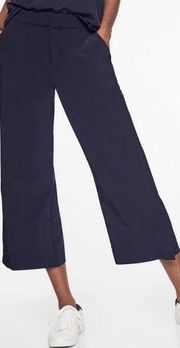 Athleta tribeca flare travel jogger pants navy 6