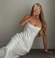 White Silk Dress