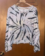 Womens Tie Dye Crop Top Size Xxlarge 