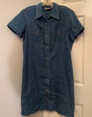 VTG  Button Up Denim Dress