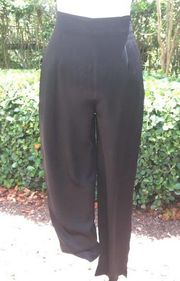 Griffith Gray for St. John vintage black pin tuck slacks