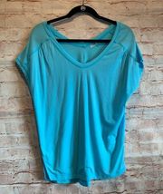 Zella The Peace tie tee sz S v neck short sleeve