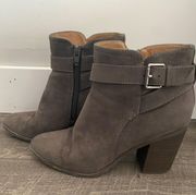 Target Grey Zip Booties