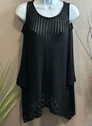 Lori, Conrad crocheted top black size large