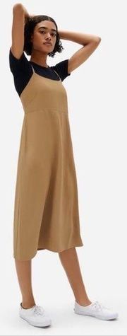 NWT EVERLANE The Japanese GoWeave Cross-Back Slip Dress Sz 4