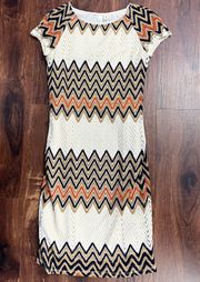 Chevron Lace  Dress