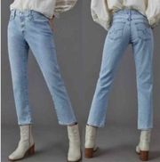 Anthropologie AG Goldschmied Nolan Ankle Button Up Relaxed Slim Ankle Jeans   32