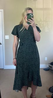 Green Wrap Dress