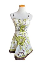 Womens  Sleeveless Fit and Flare Floral Sleeveless Dress - Sz 1