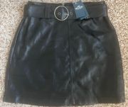 Black Leather Skirt